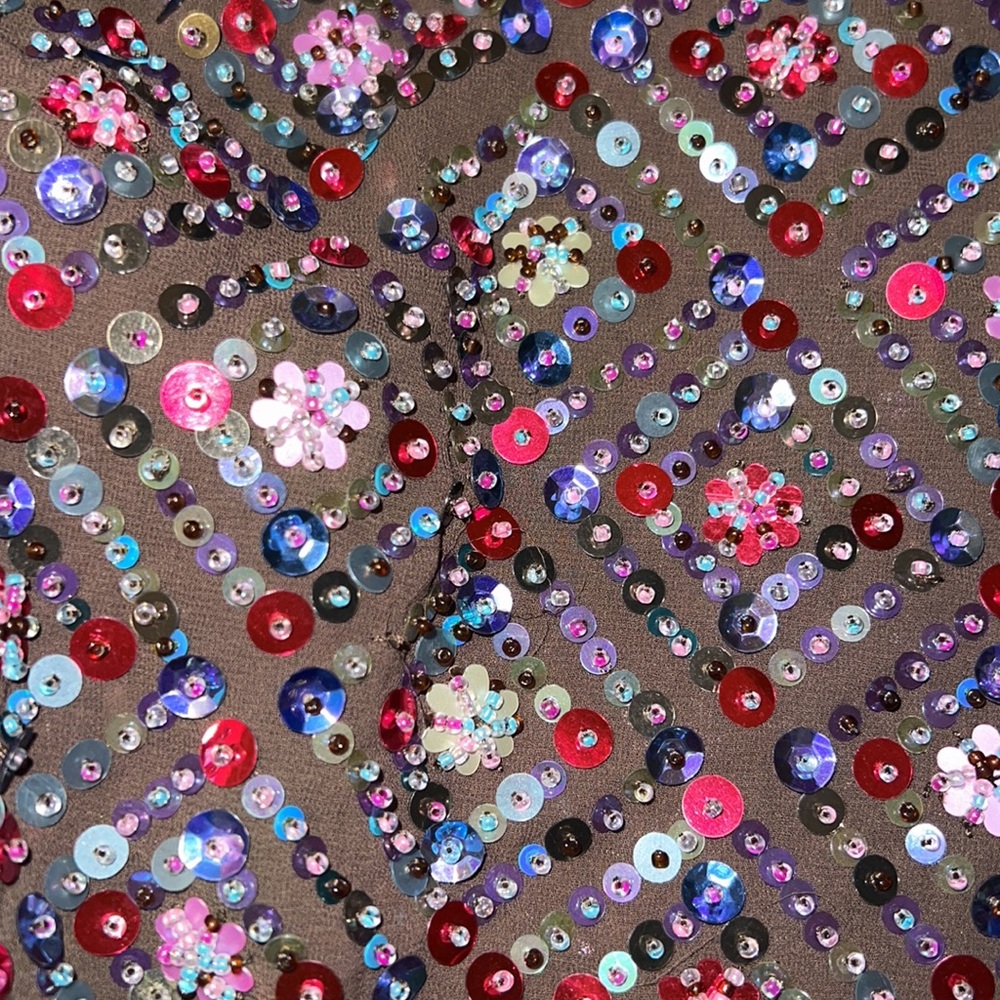 Anthroplogie fully hand beaded top - Picture 3 of 6